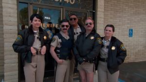 Cast of “Reno 911” talks #9PMRoutine for SCV Sheriff’s Station