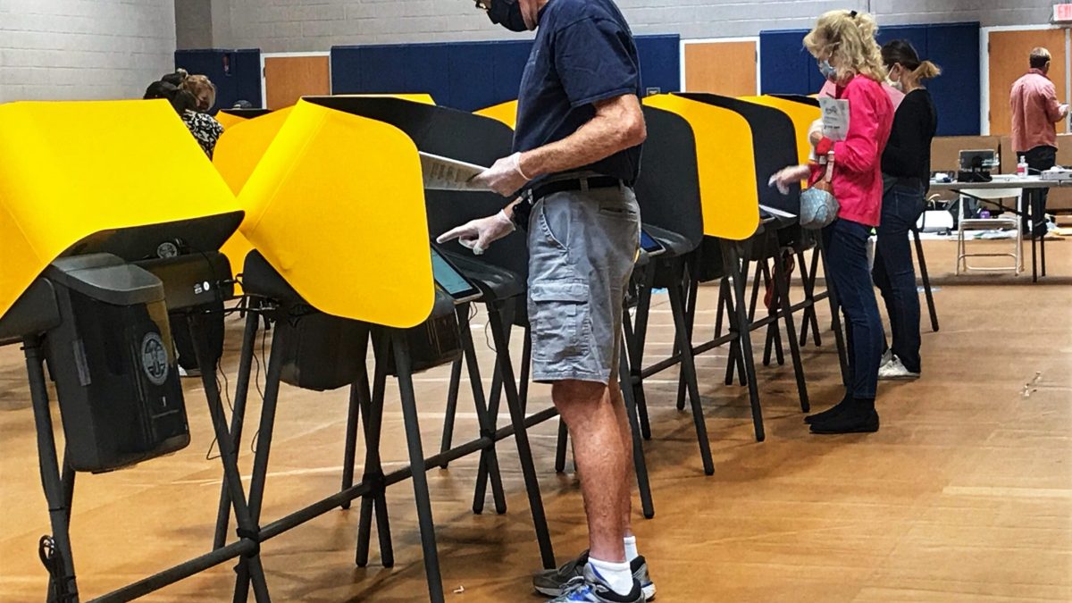 Despite the COVID-19 pandemic, first-time voters hit the polls.