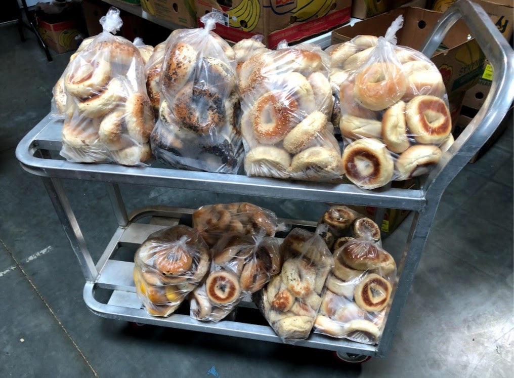 Local shop donates leftover bagels to help families