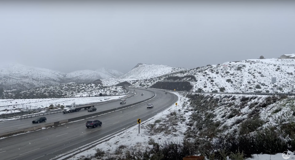 Snowfall hits the Santa Clarita Valley