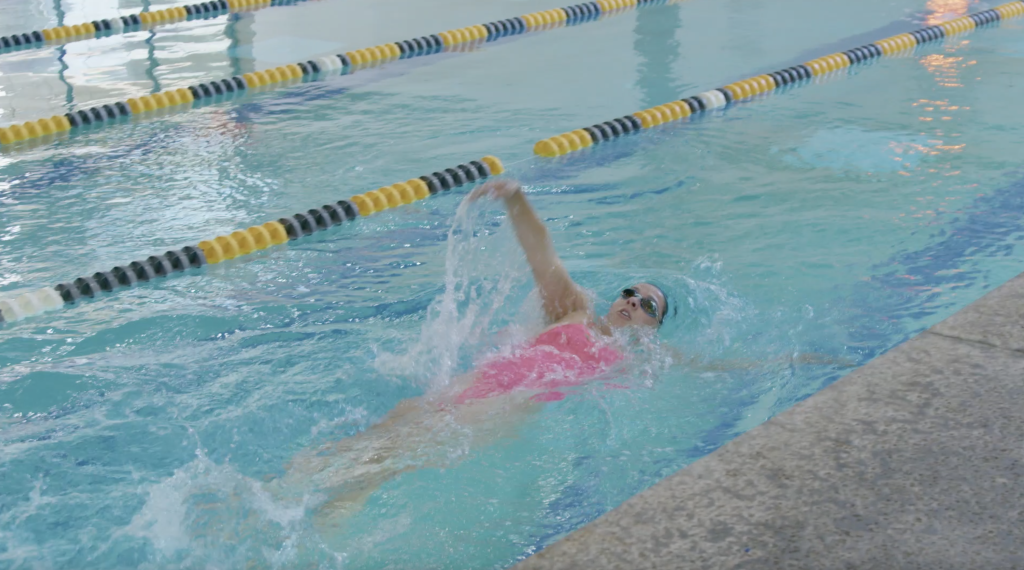 Swimmer Alyssa Hamilton making at splash at COC