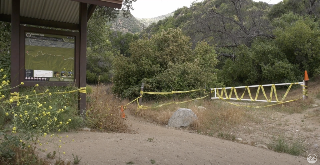 Placerita Trails affected by rainfall