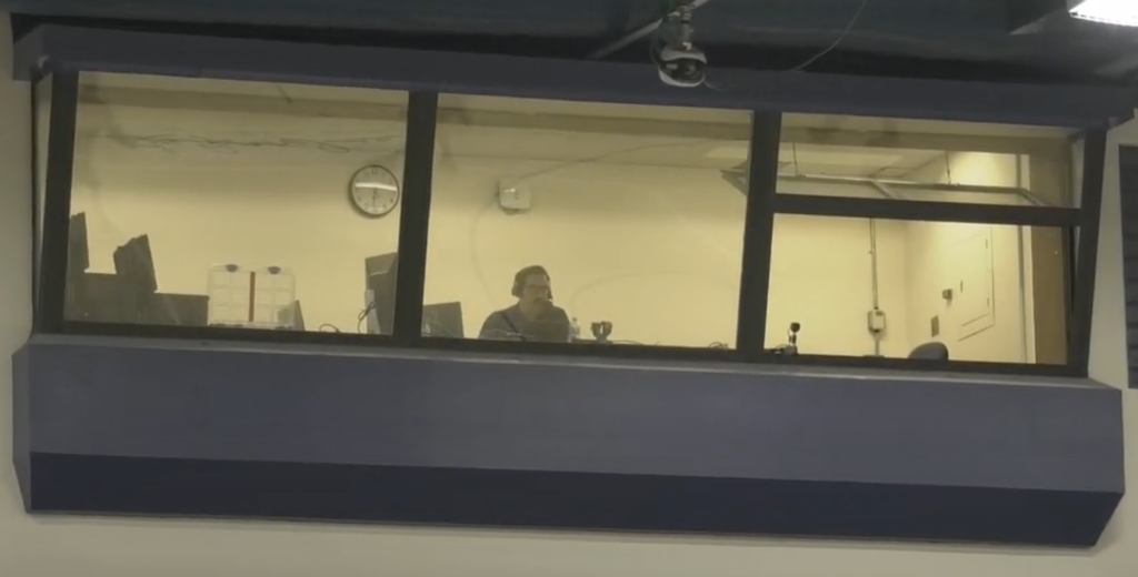 In the booth with the voice of Cougar sports