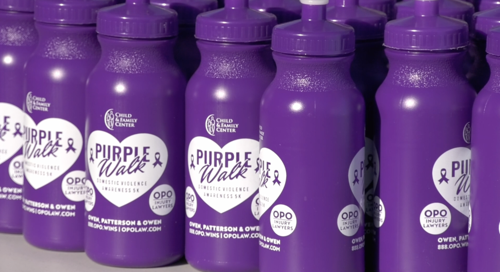 The Annual ‘Purple Walk’ helps rasie funds to support domestic violence survivors