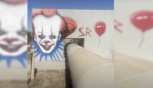 Graffiti featuring horror movie icons continues to appear across the Santa Clarita Valley
