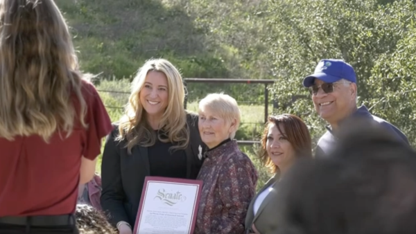 Preservation Committee celebrates the historic designation of a local hiking trail